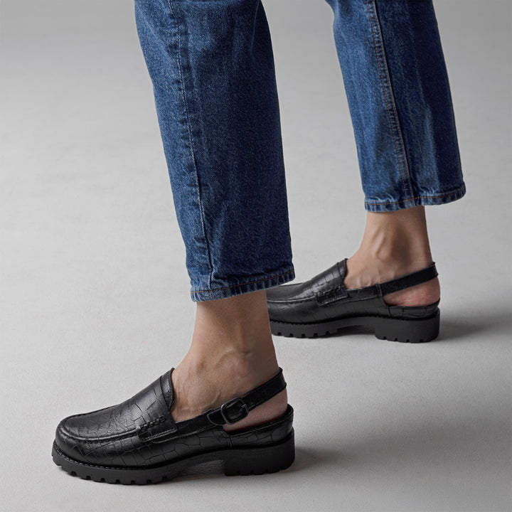 TATAR Zero Waste Slingback‑Loafer