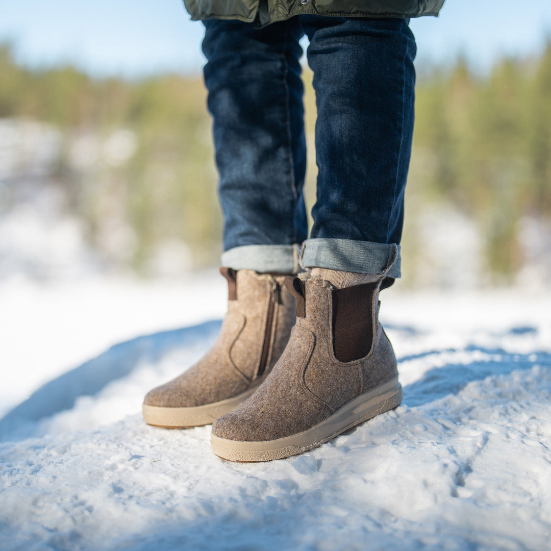 KEVO Damen GORE-TEX® Filz Chelsea-Stiefel