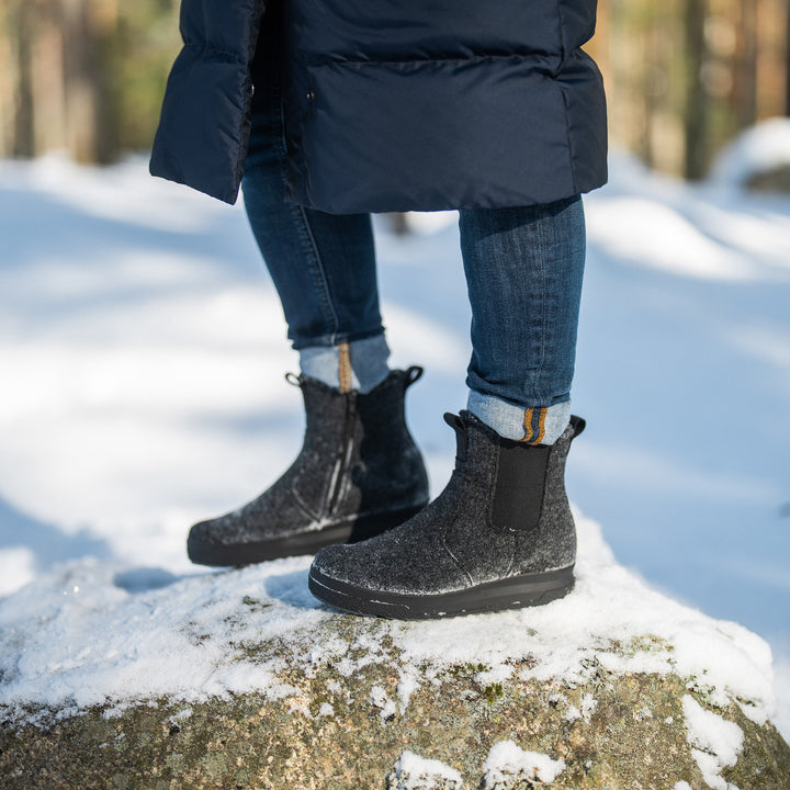 KEVO Damen GORE-TEX® Filz Chelsea-Stiefel