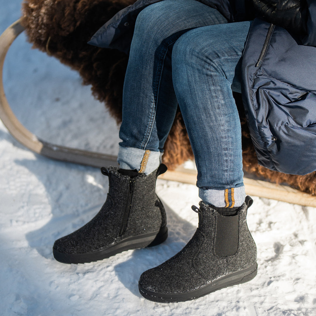KEVO Damen GORE-TEX® Filz Chelsea-Stiefel