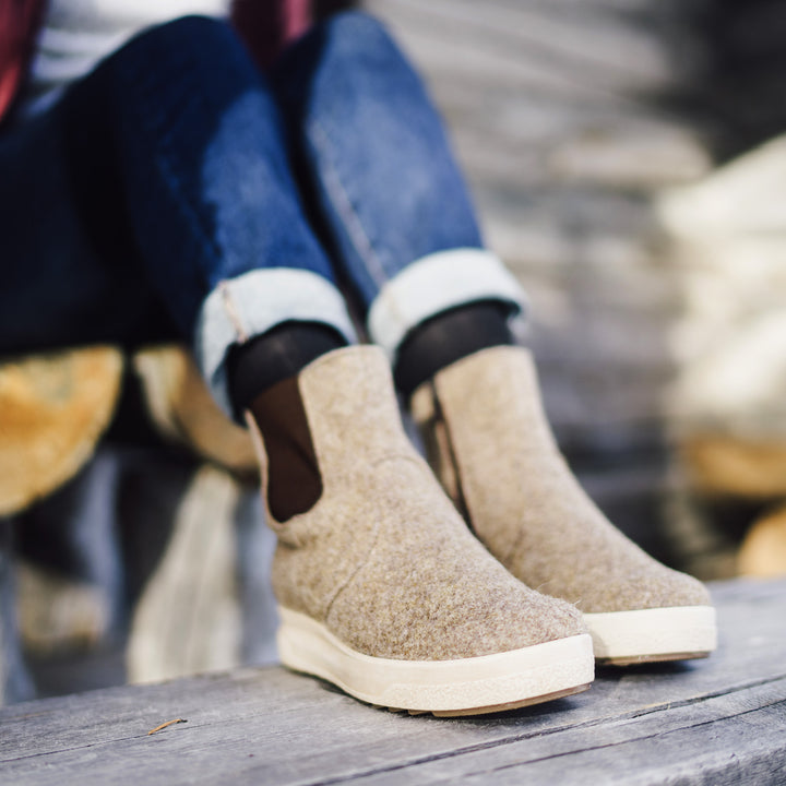 MALLA Damen GORE-TEX® Filz Chelsea-Stiefel