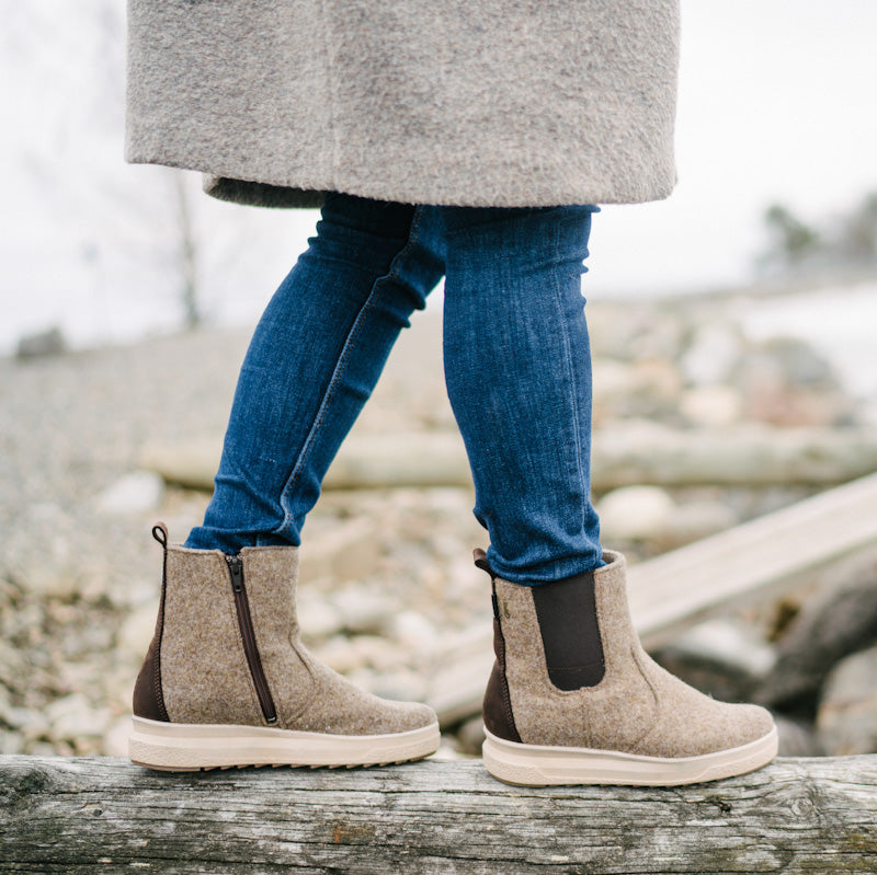 MALLA Damen GORE-TEX® Filz Chelsea-Stiefel